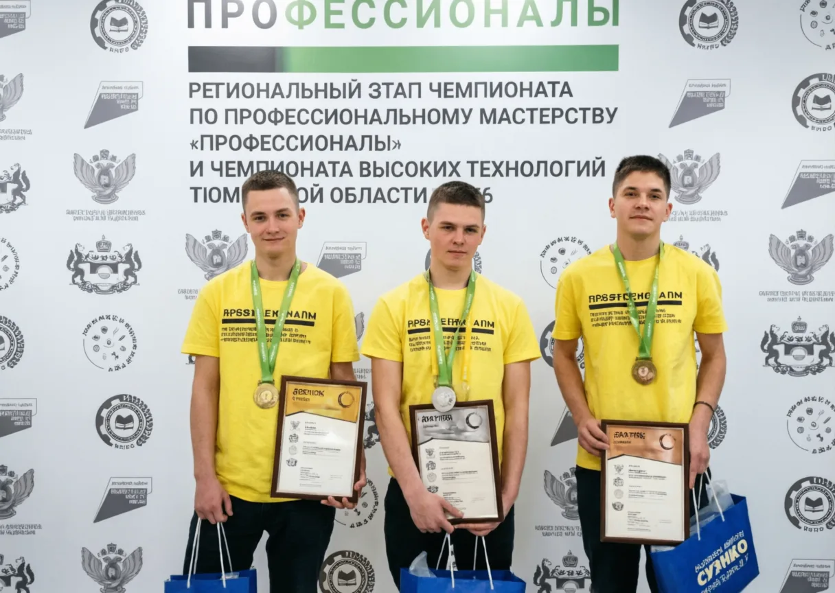 Тройной триумф на региональном чемпионате «Профессионалы»!