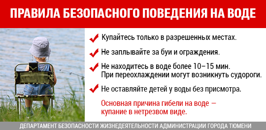Правила безопасного поведения на воде