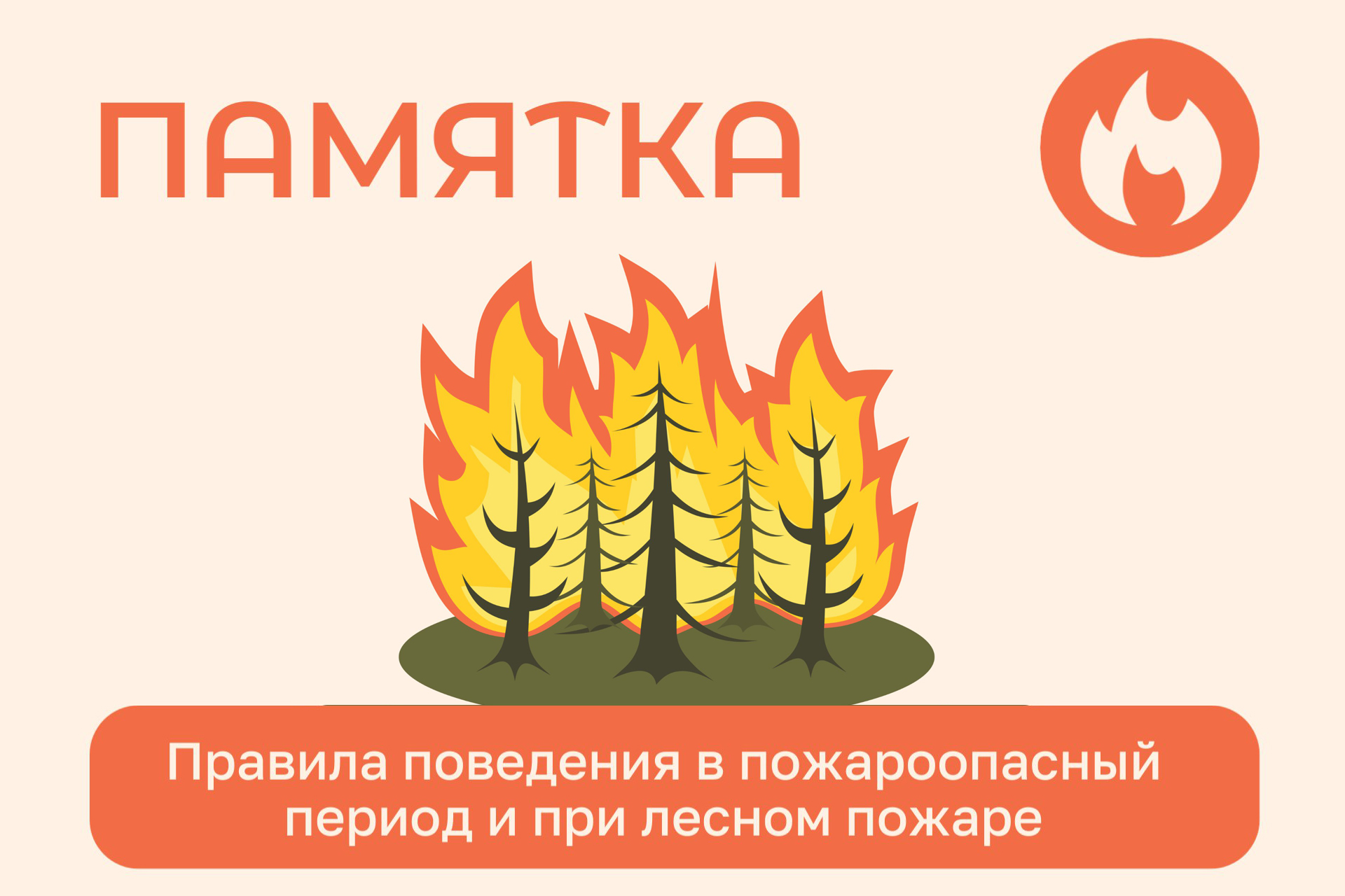 Правила поведения в пожароопасный период и при лесном пожаре
